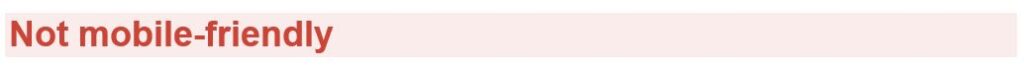 website is not responsive